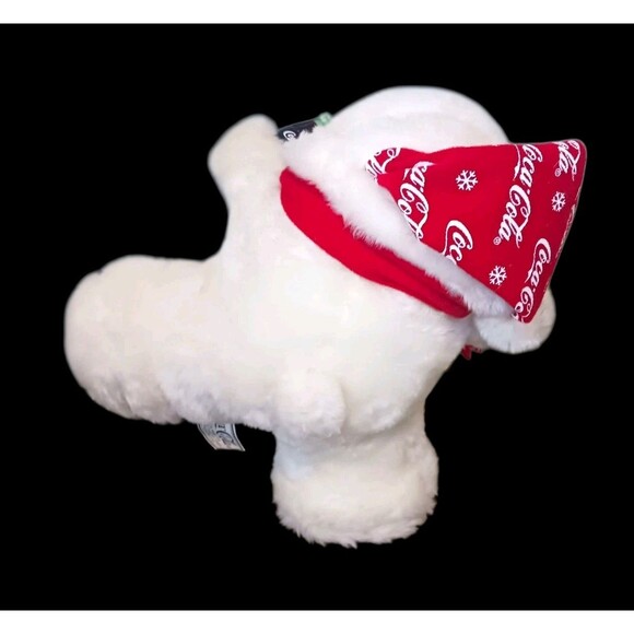 Vtg Coca Cola Collection Plush POLAR BEAR Animated Skating Motion & Music WORKS! - Picture 5 of 7